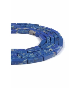 Varisit Taşı Dikdörtgen Kesim Parlak Koyu Mavi 4x13mm Doğal Taş Dizi