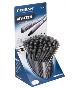 Pensan Tükenmez Kalem My-Tech 0.7 MM Siyah 60 LI (60 Lı Paket)