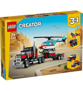LEGO Creator 31146 Flatbed Truck with Helicopter