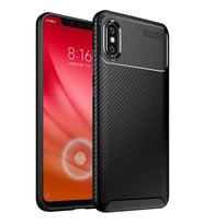 Xiaomi Mi 8 Pro Karbon Desenli Negro Silikon Kılıf (Siyah)