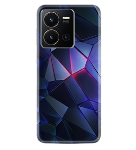 Vivo Y22 Kılıf Resimli Desenli Silikon Platinium Series Üçgenler 2 1872