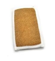 Doğal Jüt İp Banyo Sırt Lifi Hamam Sırt Kesesi 15x27 cm. (Renksiz)