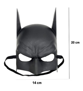 Siyah Renk Çocuk Boy Arkadan Lastikli Maske A Kalite 20x14 cm