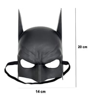 Siyah Renk Çocuk Boy Arkadan Lastikli Maske A Kalite 20x14 cm