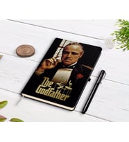 BK Gift Kişiye Özel Godfather Baba Tasarımlı Siyah Defter ve Kalem Hediye Seti-4