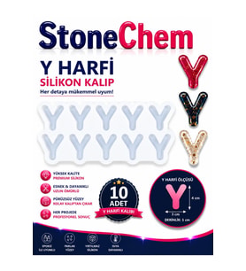 Y Harfi Silikon Kalıp 10’lu – Epoksi Reçine Harf Kalıbı, Anahtarlık ve Takı Yapımı