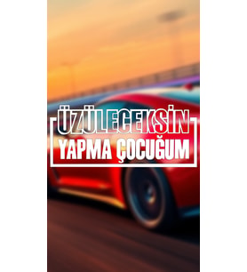 Üzüleceksin Yapma Çocugum 20x8,5 Jdm Yazı Araba-motosiklet Cam Etiket Sticker Beyaz Renk