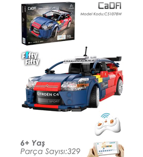 Cada Citroen C4 WRC Uzaktan Kumandalı -C51078W (329 Parça) Oyuncak Yapım Seti