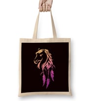 Horse Head Dream Catcher Horseshoe Equestrian Sport Stable Bez Çanta Uzun Saplı
