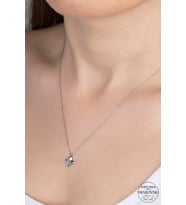 SWAROVSKİ CRYSTALT ÖZEL ASARIM  925 AYAR GÜMÜŞ KOLYE