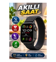 Akıllı Saat Nabız Ölçer Uyku Takibi Adımsayar Alarm Hatırlatıcı Çağrı Cevaplama
