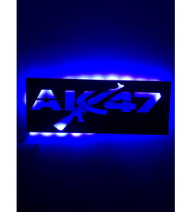 Ak-47 Led Işıklı Tablo