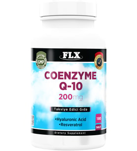 Coenzyme Q-10 200 Mg Hyaluronik Asit Resveratrol 180 Tablet