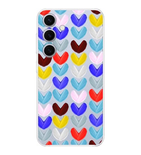 PrintiFy Samsung Galaxy S24 Plus ile Uyumlu Water Color 1  Kamera Korumalı Şeffaf  Kılıf