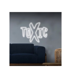 TOXIC Yazılı Neon Tabela