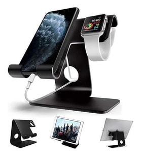 Metal Masa Üstü Telefon Tablet Akıllı Saat Tutucu Standı Telefon Tablet Standı