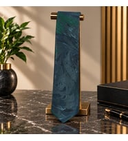 e38 EL İŞÇİLİĞİ ERKEK RENKLİ EBRU KRAVAT 150*5 cm - 6703