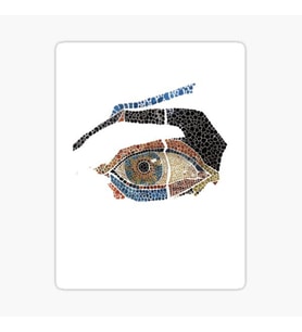 Nazar Boncuğu Sticker Araba 18cm Yapıştırma Etiket MD17