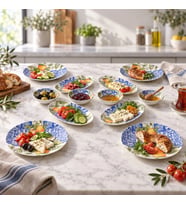 GÜRAL PORSELEN Portakal detaylı 12 Parça 4 Kişilik Kahvaltı Takımı 55501