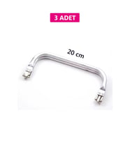 Gizli Metal Çanta Bursu - 3 Adet - 20 cm - Metal Çanta Aparatı Çanta Aksesuarı