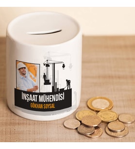 Kişiye Özel İnşaat Mühendisine Hediye Kumbara