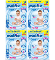 Molfix Bebek Bezi Beden:4 (7-14KG) Maxi 512 Adet Mega Avantaj Fırsat Pk