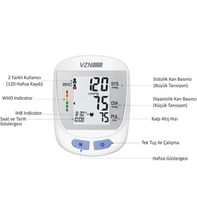 DBP-1312 Türkçe Konuşan Kol Tipi Dijital Tansiyon Aleti, 22-42 cm