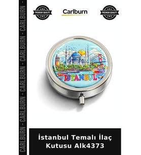 Özel Üretim Hediyelik Aksesuar Hatıra İstanbul Temalı İlaç Kutusu Alk4373