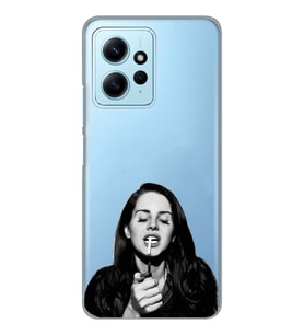 Redmi Note 12 4G Uyumlu Lana Del Rey Desenli Şeffaf Telefon Kılıfı