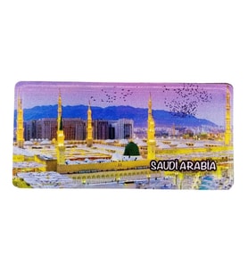 Suudi Arabistan Temalı Plaka Magnet