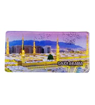 Suudi Arabistan Temalı Plaka Magnet (Karışık)