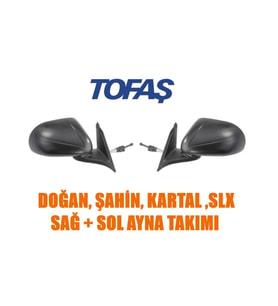 Tofaş Doğan Şahin Kartal Slx Uyumlu Sağ + Sol Dış Ayna Takımı