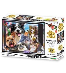 Prime 3D - Sevimli Dostlar Selfie 63 Parça Puzzle 20557