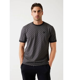 Guess Marshall Erkek Siyah Aktif Regular Fit T-Shirt Z2YI05J1314-P9NP