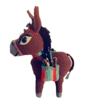 Eşek Karakaçan Amigurumi Organik Oyuncak