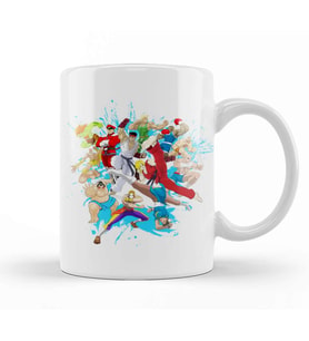 Street Fighter Street Fighting World Warriors Kupa Bardak Porselen