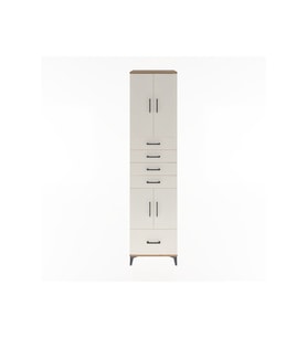 Hyperion Dolap 4 Raflı 5 Çekmeceli 4 Kapaklı 60x44x243 Çam-Aytaşı