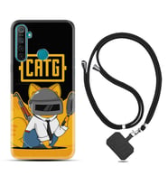 Realme 5i 5 Pro 6i 7 Pro 8 Kılıf Boyun Askılı Silikon Cat G 1677