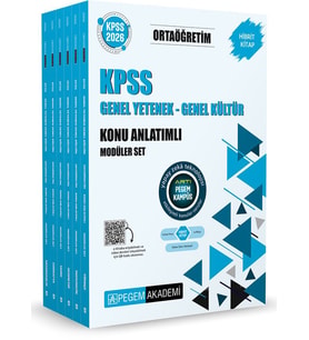 2026 KPSS Ortaöğretim Genel Yetenek Genel Kültür Konu Anlatımlı Modüler Set Pegem Akademi