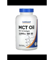 Nutricost, MCT Oil, 3,000 mg, 150 Softgels (1,000 mg per Softgel) 3734 (Renksiz)