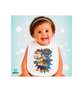 Paw Patrol Keten Bebek Mama Önlüğü – Yumuşak, Emici, Yıkanabilir, Özel Tasarım P148