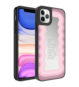 Apple iPhone 11 Pro Kılıf Aynalı Desenli Kamera Korumalı Parlak Zore Mirror Kılıf Ayna