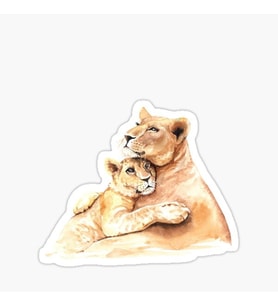 Aslan Ailesi Araba Oto Sticker Yapıştırma Etiket 17CM F5