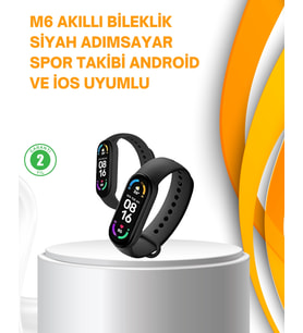 Mey İthalat® Akıllı Bileklik – Atışı, Uyku, Adımsayar Bildirim Takibi