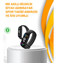 Mey İthalat® Akıllı Bileklik – Atışı, Uyku, Adımsayar Bildirim Takibi
