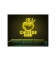 CHINESE FOOD Yazılı ve Şekilli Neon Tabela