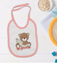 BK Kids Pembe Bebek Mama Önlüğü - Model 123