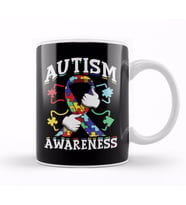 Autism Awareness Ribbon Autism Awareness Supporter Kupa Bardak Porselen