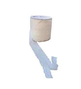 Kurdela Dantelli Çift 2 Katlı 5 Cm (10 Metre)  Krem