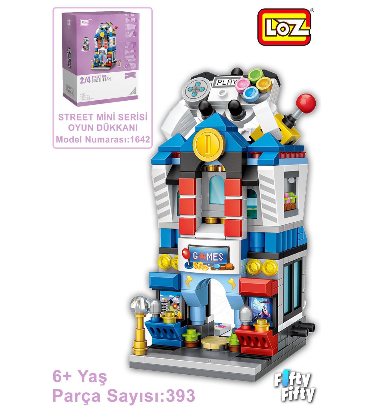 LOZ Street Mini Serisi Oyun Dükkanı -LZ1642 (393 Parça) Oyuncak